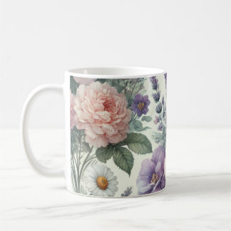 Mug avec aquarelle motif floral 4/6