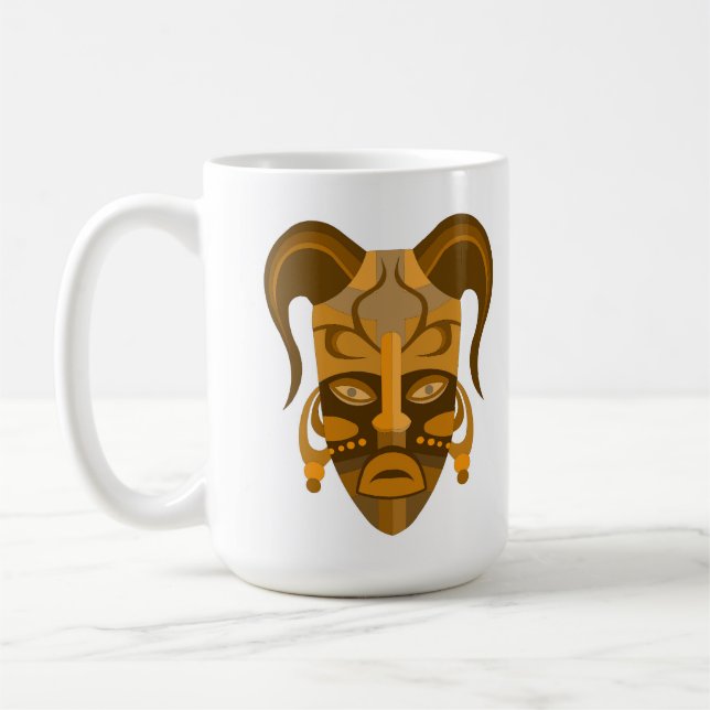 MUG AVEC ART DE MASQUE TARDITIONNEL (Gauche)