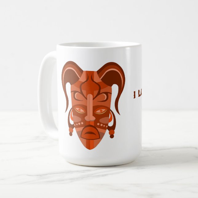 MUG AVEC ART DE MASQUE TARDITIONNEL (Devant gauche)