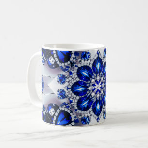 Mug avec Bleu Blanc Couleurs Design
