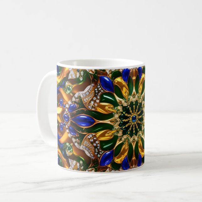 Mug avec Brésil Couleurs Design (Devant gauche)