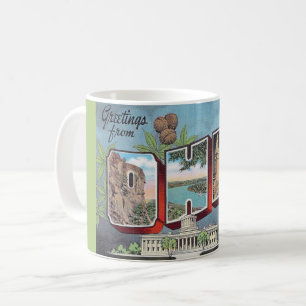 Mug avec carte postale vintage de l'Ohio