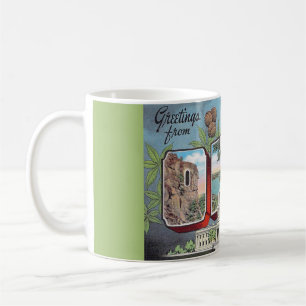 Mug avec carte postale vintage de l'Ohio