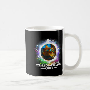 Mug Avec Chemise Éclipse Solaire Totale Ohio Chat