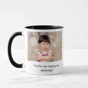 Mug avec des citations drôles d'enfant à double se