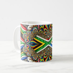 Mug avec des couleurs sud-africaines design