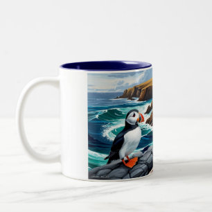 Mug avec des macareux islandais