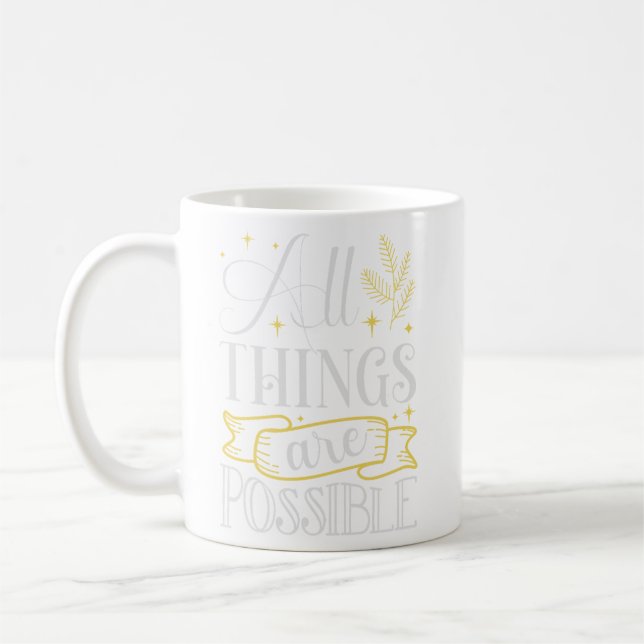 Mug Avec DIEU, tout est possible (Gauche)