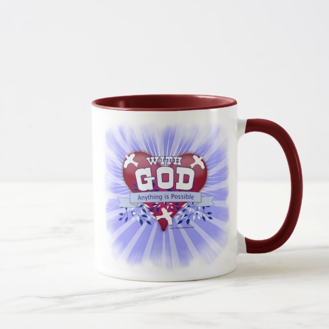 Mug Avec Dieu tout est possible (Droite)