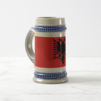 Mug avec drapeau d'Albanie