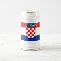Mug avec drapeau de la Croatie