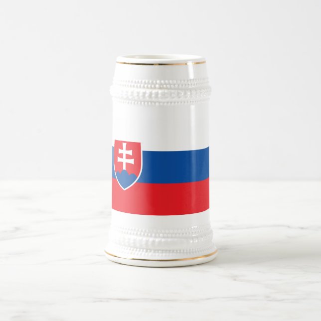 Mug avec drapeau de la Slovaquie (Centre)