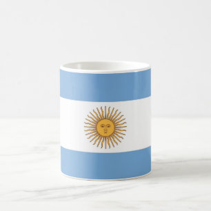 Mug avec drapeau de l'Argentine