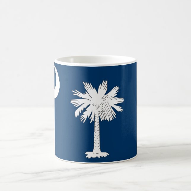 Mug avec drapeau de l'Etat de Caroline du Sud - US (Centre)