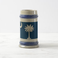 Mug avec drapeau de l'Etat de Caroline du Sud -USA