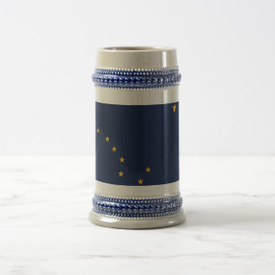 Mug avec drapeau de l'Etat de l'Alaska -USA