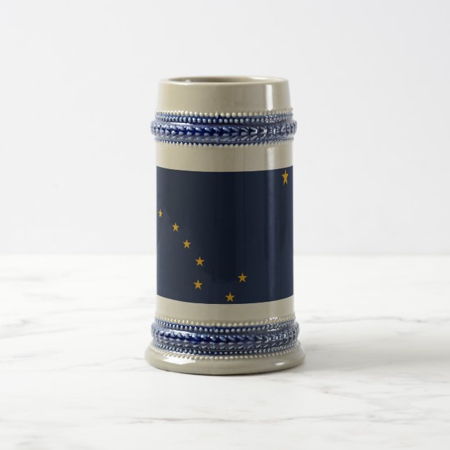 Mug avec drapeau de l'Etat de l'Alaska -USA (Centre)