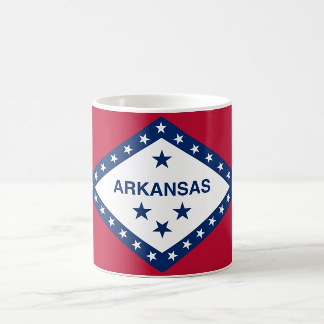 Mug avec drapeau de l'État de l'Arkansas - USA (Centre)