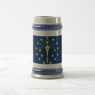 Mug avec drapeau de l'état de l'Indiana -USA