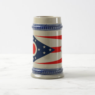 Mug avec drapeau de l'Etat de l'Ohio -USA
