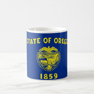 Mug avec drapeau de l'Etat de l'Oregon - USA