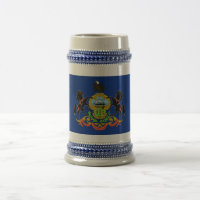 Mug avec drapeau de l'État de Pennsylvanie -USA