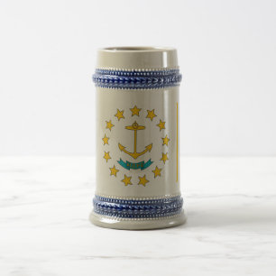 Mug avec drapeau de l'Etat de Rhode Island -USA