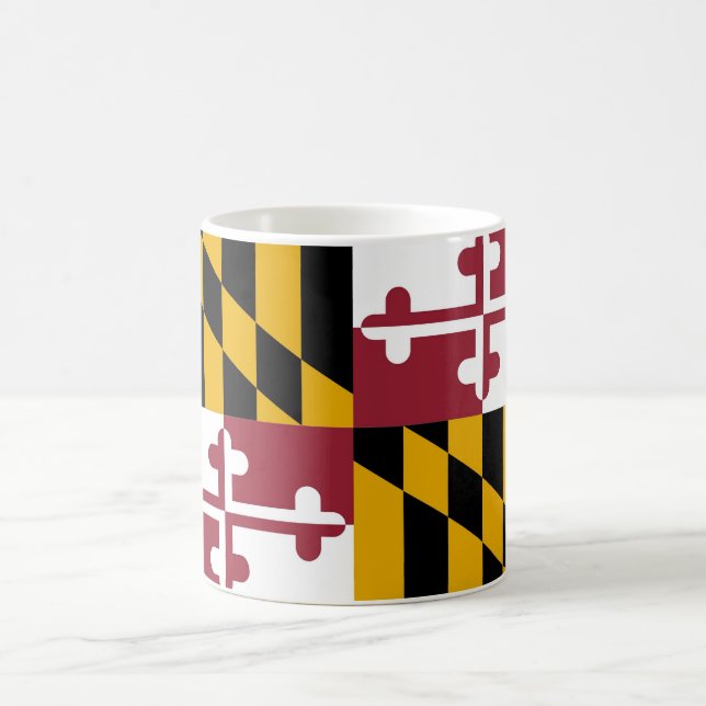 Mug avec drapeau de l'état du Maryland - USA (Centre)