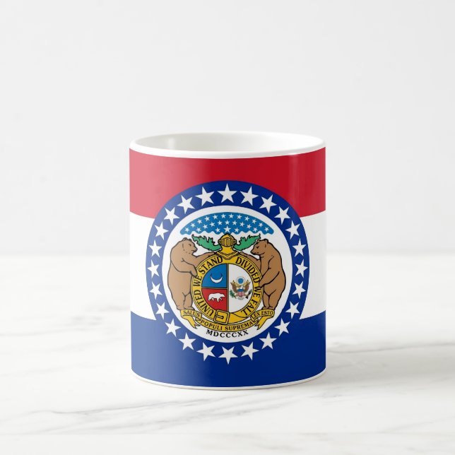 Mug avec drapeau de l'État du Missouri - États-Uni (Centre)