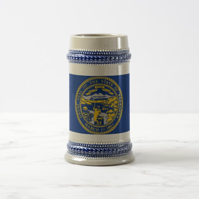 Mug avec drapeau de l'Etat du Nebraska -USA (Centre)