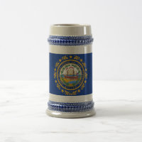 Mug avec drapeau de l'Etat du New Hampshire -USA