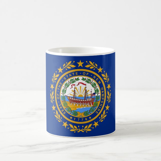 Mug avec drapeau de l'Etat du New Hampshire - USA (Centre)