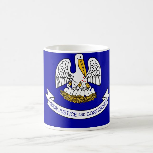 Mug avec drapeau de Louisiana State - USA (Centre)