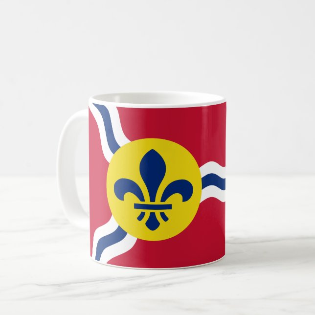 Mug avec Drapeau de Saint-Louis, Missouri (Devant gauche)