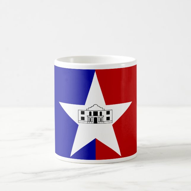 Mug avec Drapeau de San Antonio, USA (Centre)