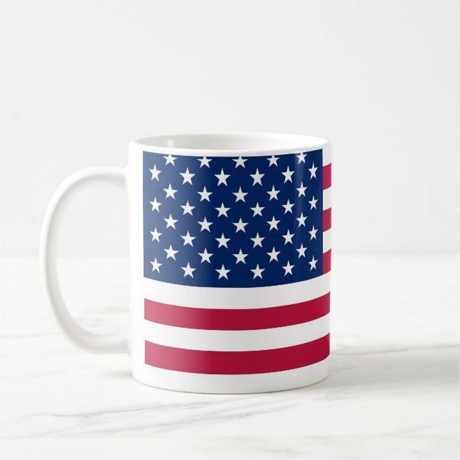 Mug avec drapeau des Etats-Unis (Gauche)