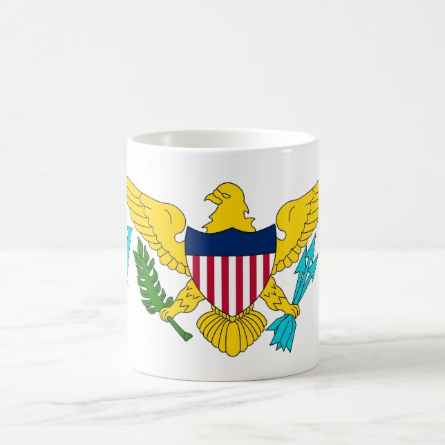 Mug avec drapeau des îles Vierges - USA (Centre)