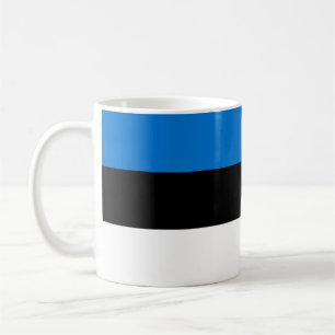 Mug avec drapeau d'Estonie
