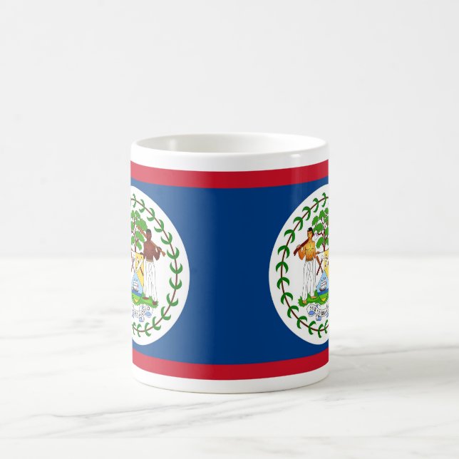 Mug avec drapeau du Belize (Centre)