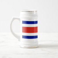 Mug avec drapeau du Costa Rica