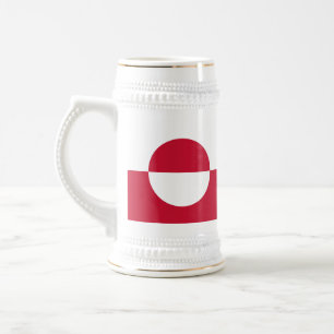 Mug avec drapeau du Groenland