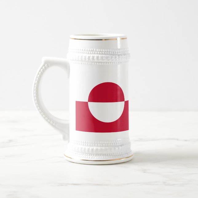 Mug avec drapeau du Groenland (Gauche)