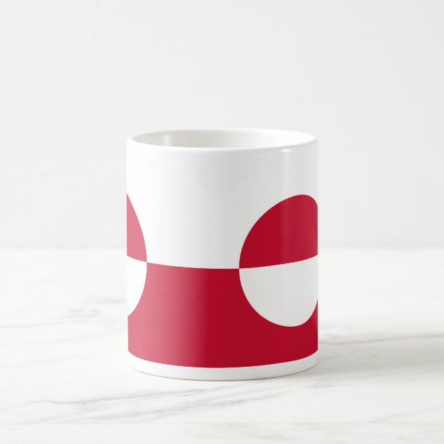 Mug avec drapeau du Groenland (Centre)