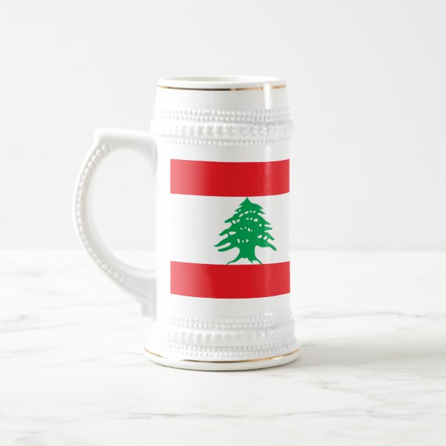 Mug avec drapeau du Liban (Gauche)
