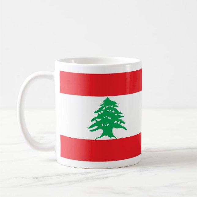 Mug avec drapeau du Liban (Gauche)