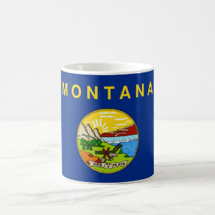 Mug avec Drapeau du Montana Etat - USA