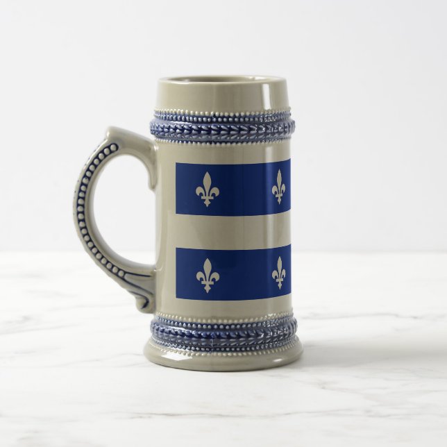 Mug avec drapeau du Québec, Canada (Gauche)