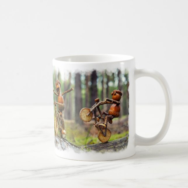 Mug avec drôle elfes de glacier motards (Droite)