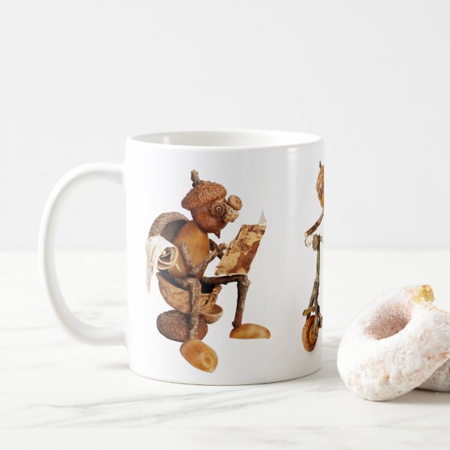 Mug avec elfes de glande (Avec donut)