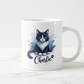 Mug avec illustration de chat mignon – Cadeau pour